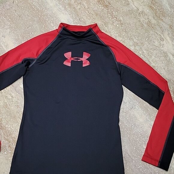 UNDERARMOUR YOUTH COLDGEAR COMPRESSION LONG SLEEVE TEE SIZE L - Picture 2 of 5